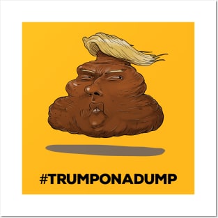 Trump on a dump Posters and Art